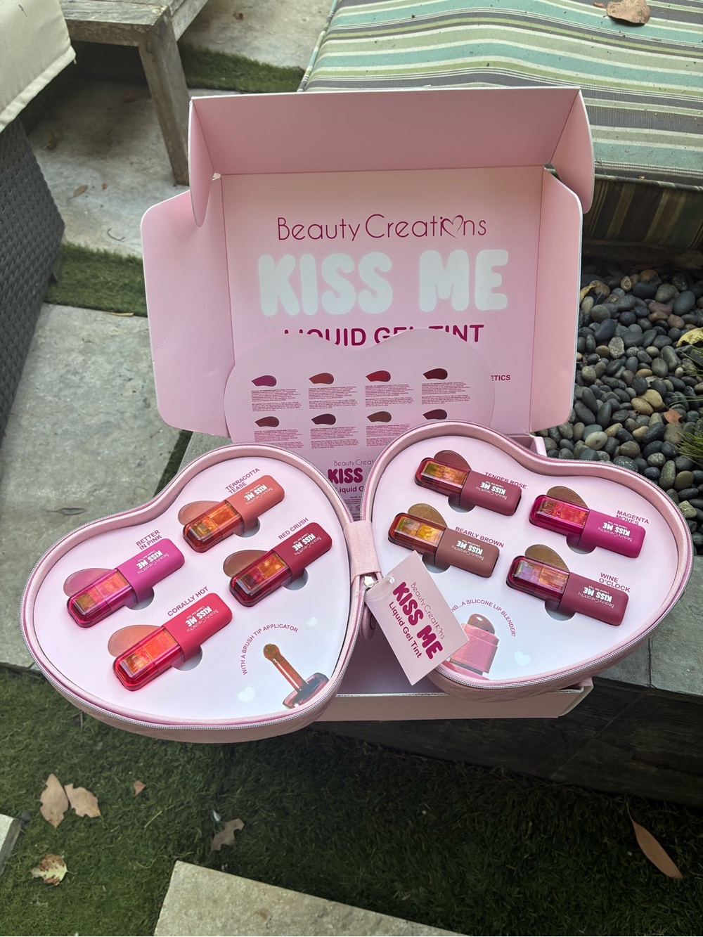 Beauty Creations Kiss Me Liquid Gel Tint Set - Pink Shades